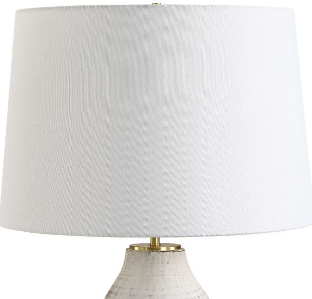 Uttermost® Magdaline Distressed White Table Lamp-3