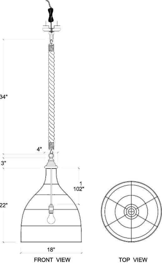 Bramble Customizable Hampton Medium Rattan Pendant-4