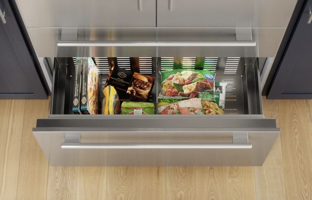 Thermador® Freedom® 42" 23.1 Cu. Ft. Stainless Steel Built-in French Door Refrigerator with Masterpiece® Handle-2