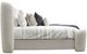 Parker House® Shiloh White Mocha Queen Upholstered Panel Bed-3