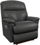 La-Z-Boy® Reed Licorice Leather Power Rocking Recliner with Headrest-0