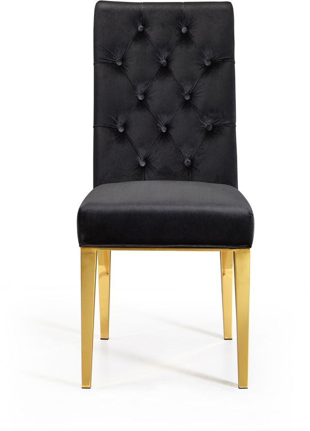Meridian Furniture Capri Black Velvet Dining Chair-3