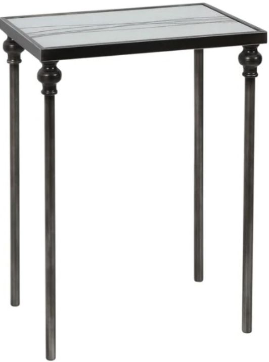 Stylecraft Austin Allen James Gunmetal Side Table-0