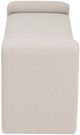 Linon Lollie Cream Corduroy Bench-3