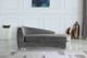 Meridian Furniture Julian Grey/Chrome Velvet Chaise-3
