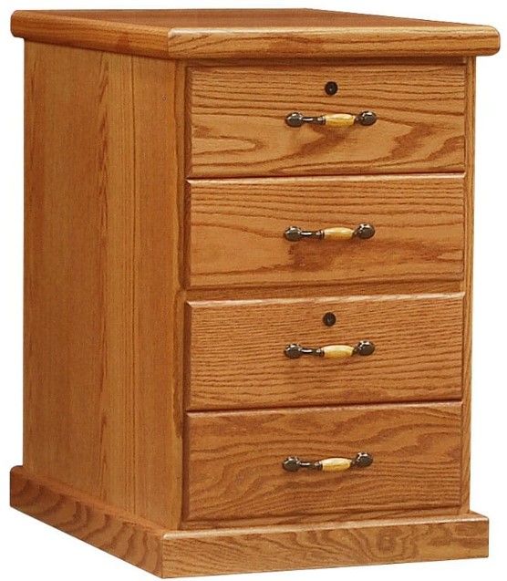Wolfcraft Furniture Classic Brown 2-Drawer File Cabinet-0