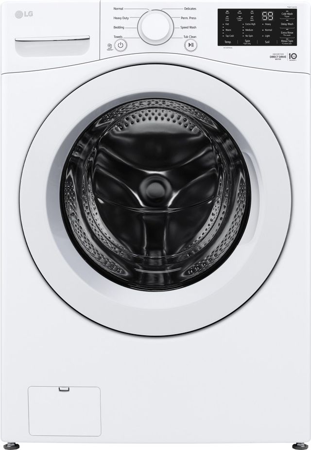 LG White Front Load Washer & Electric Dryer Laundry Pair-1