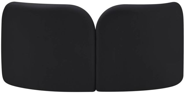 Meridian Furniture Daphne Black 64" Velvet Loveseat-3