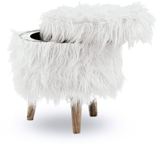 Signature Design by Ashley® Elson White Storage Ottoman-1