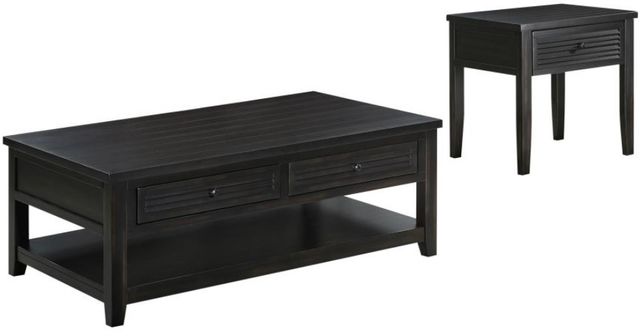 Coaster® Concord 2-Piece Distressed Java Occasional Table Set-0