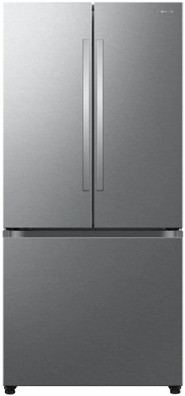 Samsung Bespoke AI 33" 24.5 Cu. Ft. Fingerprint Resistant Stainless Steel Freestanding French Door Refrigirator-0