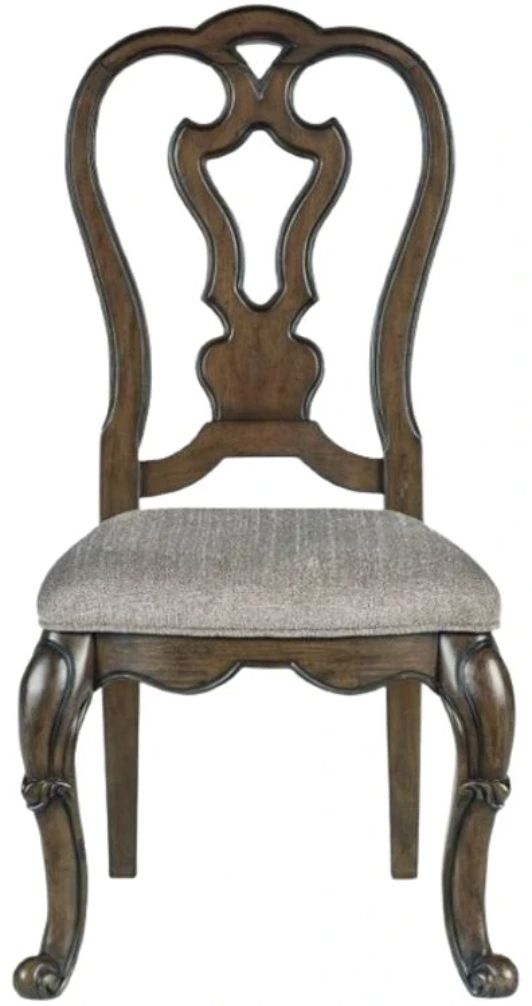 Signature Design by Ashley® Maylee Dark Brown Upholstered Dining Side Chair-1