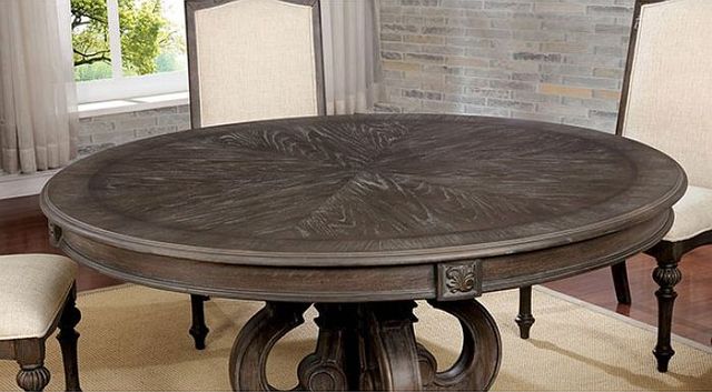Furniture of America® Arcadia 7-Piece Ivory/Natural Dining Table Set-3