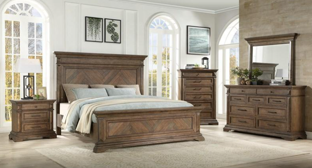 New Classic® Home Furnishings Mar Vista Walnut Western King Bed-3