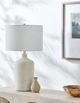 Surya Vezelay White Table Lamp-5