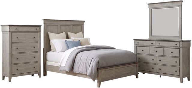Liberty Furniture Ivy Hollow 4-Piece Dusty Taupe/Weathered Linen Queen Panel Bedroom Set with Chest-0