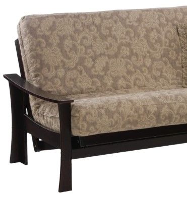 Night & Day Furniture™ Futon Fuji Dark Chocolate Queen Futon Frame-1