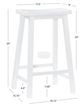 Powell® Beamon White Bar Stool-2