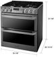 LG SIGNATURE 30" Textured Steel™ Slide In Dual Fuel Range-2