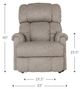 La-Z-Boy® Pinnacle Shell Power Wall Recliner with Headrest-5