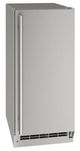 U-Line® Stainless Steel 15" Outdoor Compact Reversible Hinge Refrigerator-0