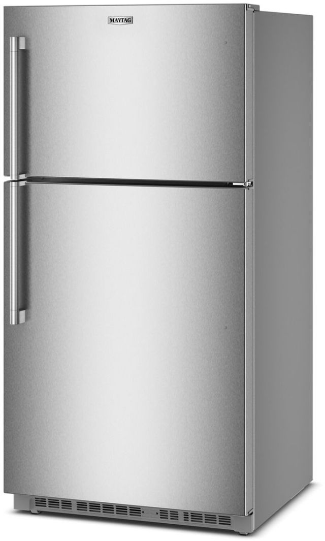 Maytag® 33" 21 Cu. Ft. Fingerprint Resistant Stainless Finish Top Freezer Refrigerator with Ice Maker-2