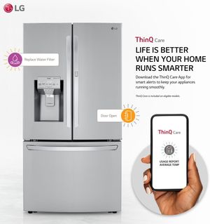 LG 29.7 Cu. Ft. PrintProof Stainless Steel French Door Refrigerator LG 29.7 Cu. Ft. PrintProof Stainless Steel French Door Refrigerator