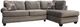 Albany Industries 2-Piece Groovy Smoke Right-Arm Facing Chaise Sectional-0