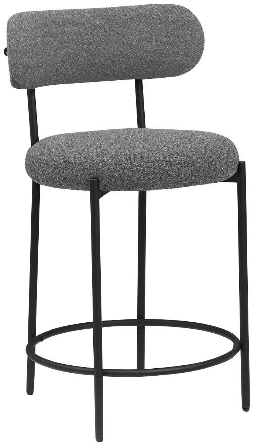 Coaster® Viola 2-Piece Black/Gray Counter Stool Set-3