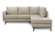 Monarch Specialties Inc. Beige 86" Right-Arm Facing Sofa Sectional and Chaise with Black Metal Legs-0