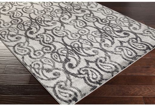 Surya Aberdine Gray 5'x8' Area Rug-1