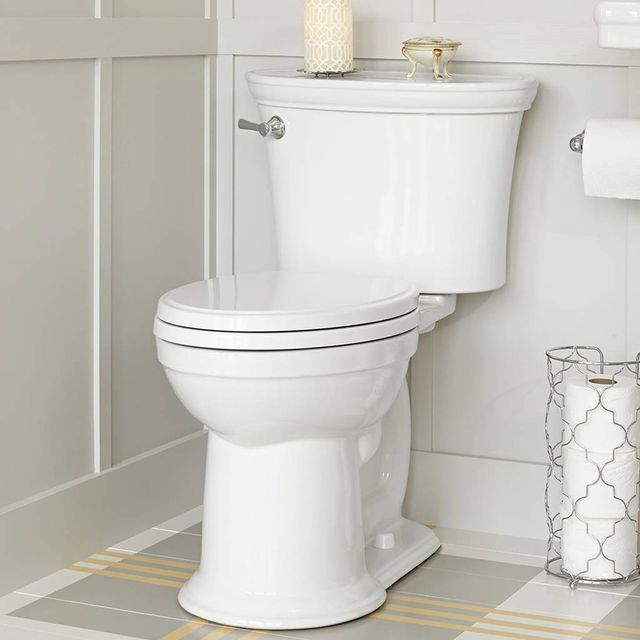 American Standard Heritage VorMax® White Two-Piece Chair Height Elongated Toilet Less Seat 1.28 gpf/4.8 Lpf-1