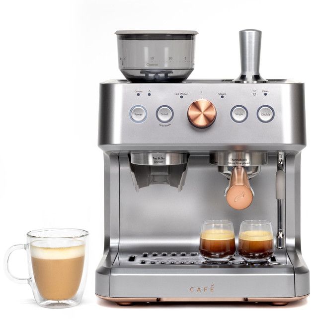 Café™ BELLISSIMO Semi Automatic Espresso Machine + Frother-0