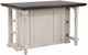 TEI Vintage Estates Antique White/Dark Knotty Oak Kitchen Island-3