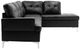 Mazin Furniture Barrington 2-Piece Black Right-Arm Facing Sofa Sectional and Chaise-2