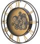 A & B Home Gold and Black Gear Clock-1