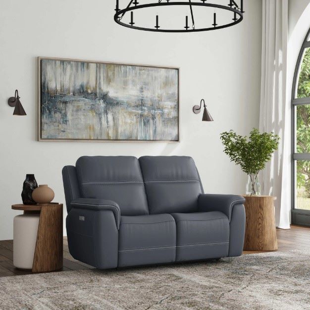Flexsteel® Sawyer Marine Power Reclining Loveseat with Power Headrest and Lumbar-1
