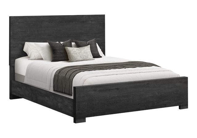 Monarch Specialties Inc. Graphite Grey Queen Panel Bed-0