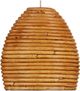 Currey & Company Beehive Natural Rattan/Silver Multi-Drop Pendant Lighting-1