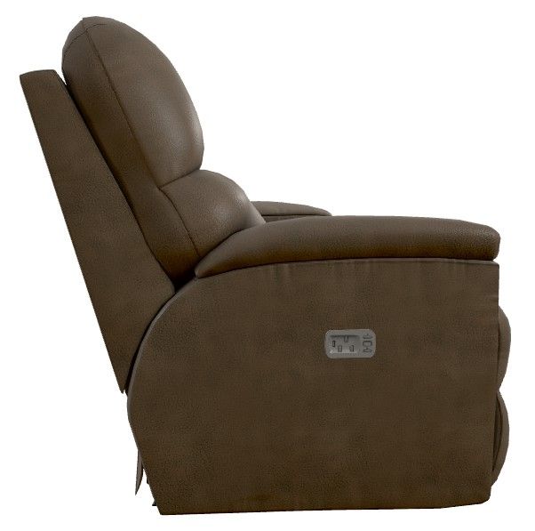 La-Z-Boy® Trouper Mink Power Reclining Loveseat with Console and Headrest-2