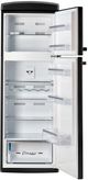 Unique® Appliances Classic Retro 24" 11 Cu. Ft. Matte Black Counter Depth Top Freezer Refrigerator-3
