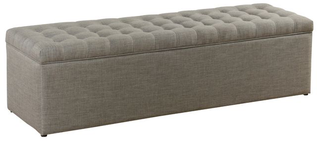 Stylecraft 5-Piece Dark Gray Storage Bench with Ottoman Set-2