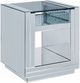 ACME Furniture Nysa Glass Top End Table with Mirrored Base-0