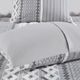 Olliix by INK+IVY Gray King/California King Imani Cotton Comforter Mini Set-3