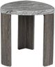 Signature Design by Ashley® Surmour Gray End Table with Brown Base-1