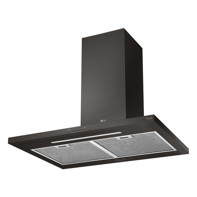 LG 36" Black Stainless Steel Wall Hood-7