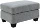 Intercon Baldwin Dalton Graphite Ottoman-0