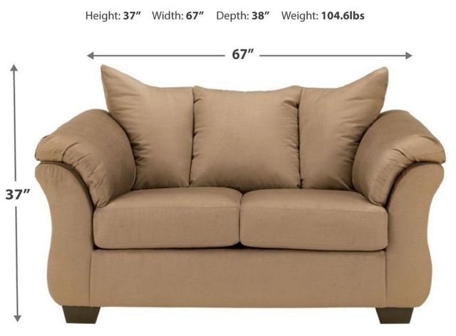 Signature Design by Ashley® Darcy Mocha Loveseat-2