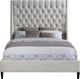 Meridian Furniture Fritz Cream Queen Upholstered Panel Bed-1