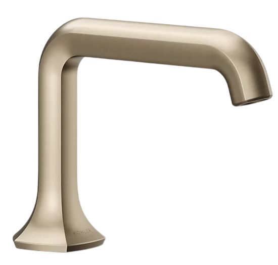 KOHLER® Occasion® Vibrant Brushed Bronze Bathroom Sink Faucet Spout with Straight Design-0